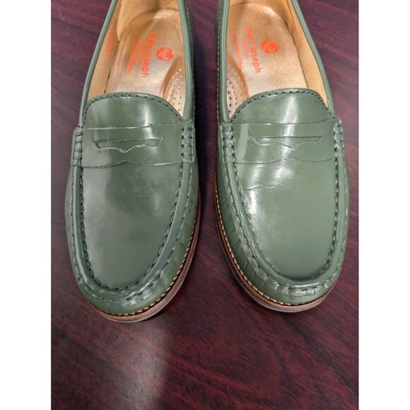 Marc Joseph East Village Loafer Women's Size 7.5 Brazil ATLANTIC BLUE Patent EUC - Picture 8 of 16
